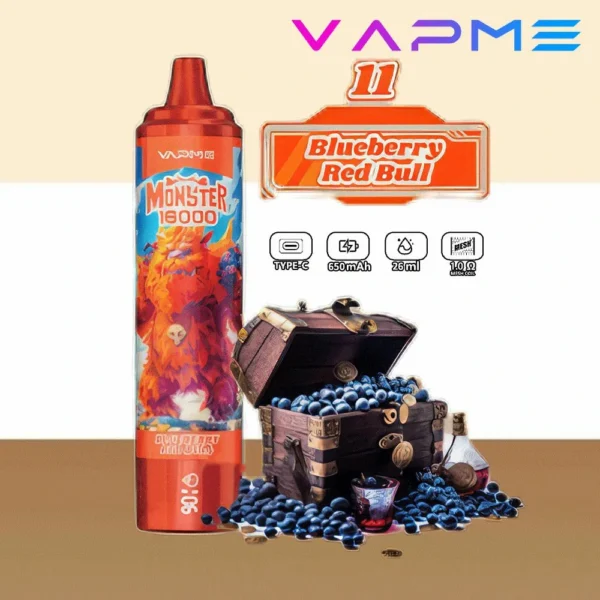 Vapme Monster 16000 Puffs 2% 5% Nicotine Rechargeable Disposable Vapes Bulk buy Wholesale - JumpVape - 4