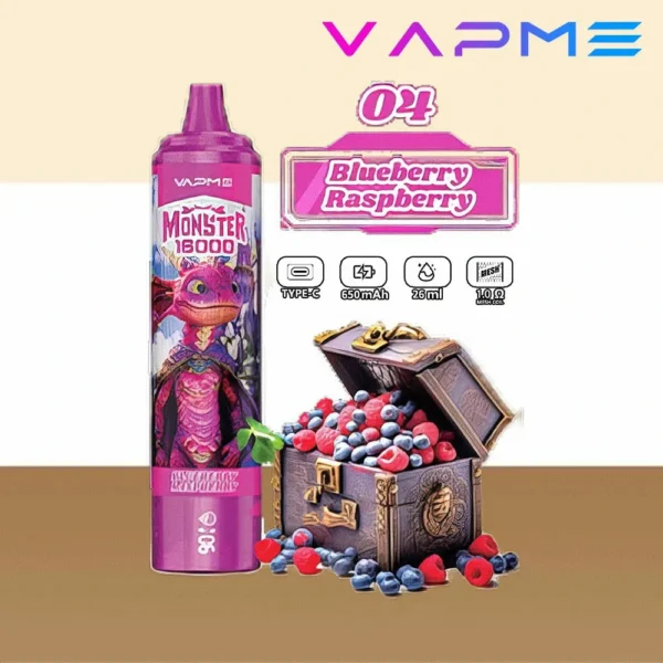 Vapme Monster 16000 Puffs 2% 5% Nicotine Rechargeable Disposable Vapes Bulk buy Wholesale - JumpVape - 8