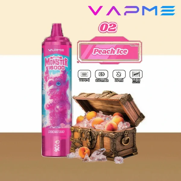 Vapme Monster 16000 Puffs 2% 5% Nicotine Rechargeable Disposable Vapes Bulk buy Wholesale - JumpVape - 13