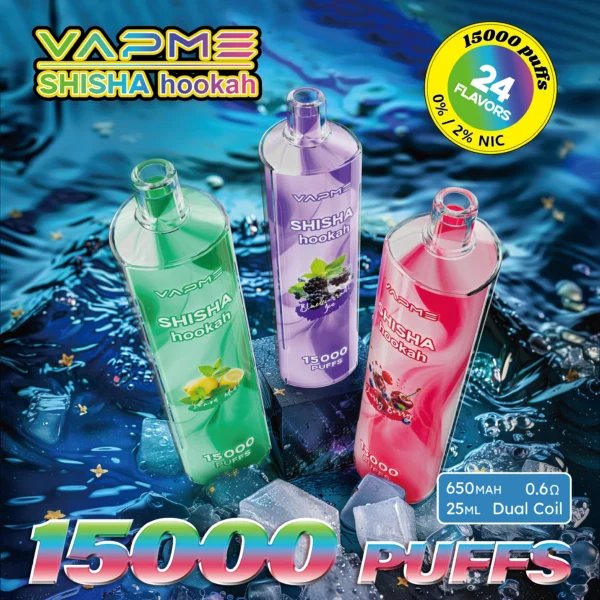 Vapme Shisha Hookah 15000 Puffs 0% 2% Nicotină Reîncărcabile Vape de unică folosință Vrac cumpărare cu ridicata - JumpVape - 1