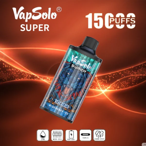 Vapsolo Super 15000 Rookwolken 2% 5% Laag nicotinegehalte Bulk Koop oplaadbare wegwerpvapes-pen groothandel - JumpVape - 13