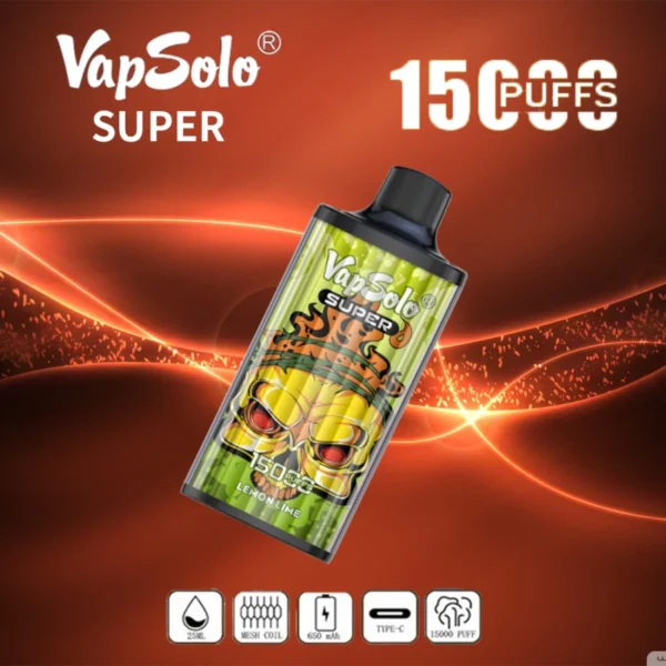 Vapsolo Super 15000 Rookwolken 2% 5% Laag nicotinegehalte Bulk Koop oplaadbare wegwerpvapes-pen groothandel - JumpVape - 4