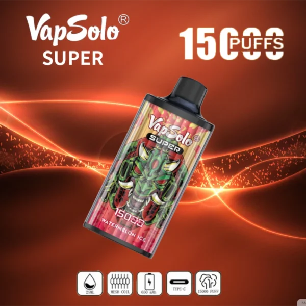 Vapsolo Super 15000 Rookwolken 2% 5% Laag nicotinegehalte Bulk Koop oplaadbare wegwerpvapes-pen groothandel - JumpVape - 5