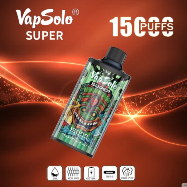 Vapsolo Super 15000 Rookwolken 2% 5% Laag nicotinegehalte Bulk Koop oplaadbare wegwerpvapes-pen groothandel - JumpVape - 6