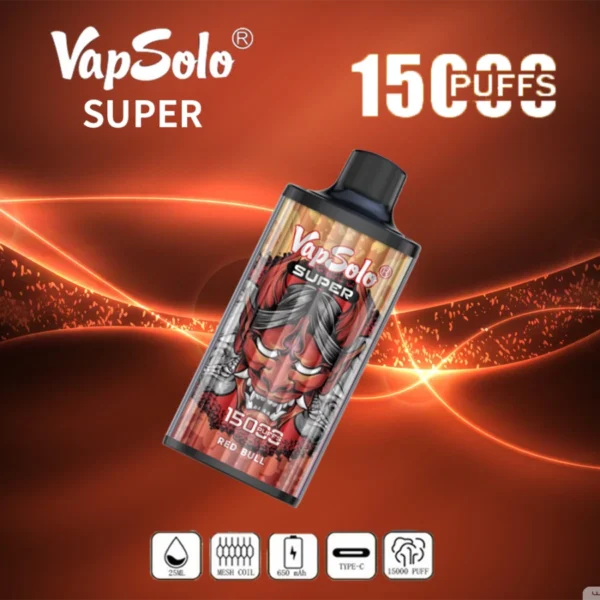 Vapsolo Super 15000 Rookwolken 2% 5% Laag nicotinegehalte Bulk Koop oplaadbare wegwerpvapes-pen groothandel - JumpVape - 9