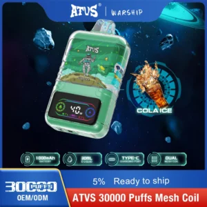 ATVS 30000 Puffs Dual Mesh 5% Vapes desechables recargables con bajo contenido de nicotina Compra a granel - JumpVape - 12