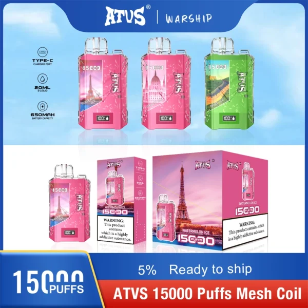 Atvs 15000 Puffs 5% Vapes desechables recargables con bajo contenido de nicotina Compra a granel al por mayor - JumpVape - 8