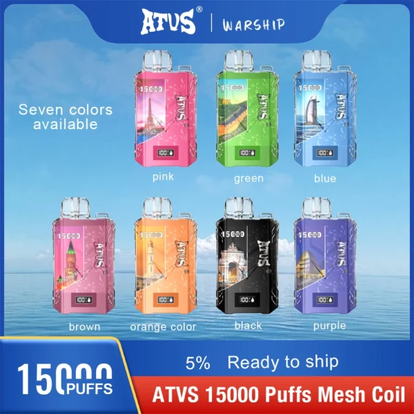 Atvs 15000 Puffs 5% Vapes desechables recargables con bajo contenido de nicotina Compra a granel al por mayor - JumpVape - 1