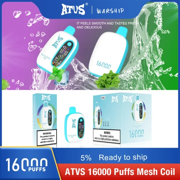 Atvs 16000 Puffs 2% 5% Low Nicotine Rechargeable Disposable Vapes Pen Bulk Buy Wholesale - JumpVape - 10