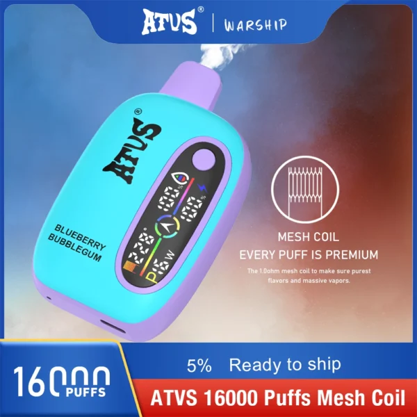 Atvs 16000 Puffs 2% 5% Low Nicotine Rechargeable Disposable Vapes Pen Bulk Buy Wholesale - JumpVape - 8