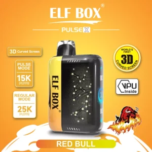 Elf Box Pulse X 25000 Puffs Dual Mesh 0% 2% 3% 5% Zems nikotīna 3D izliekts LED ekrāns Uzlādējams Vienreizējās lietošanas Vapes Pildspalva Lielapjoma Pirkt Vairumtirdzniecība - JumpVape - 12