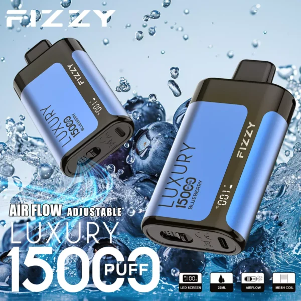 Fizzy Luxury 15000 Puffs 2% 5% Low Nicotine Rechargeable Disposable Vapes Pen Bulk Buy Wholesale - JumpVape - 6