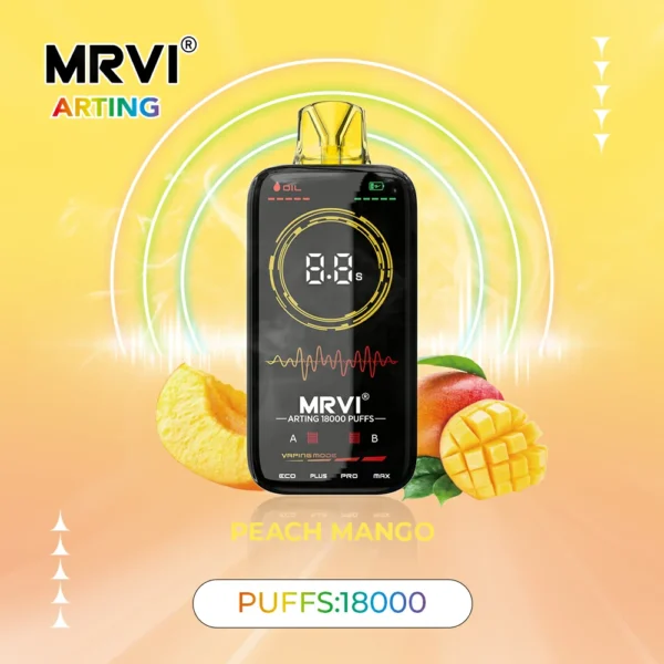 MRVI Arting 18000 Puffs Полноэкранный дисплей с двойной сеткой 2% 5% Аккумуляторная одноразовая ручка для вейпов с низким содержанием никотина Купить оптом - JumpVape - 8