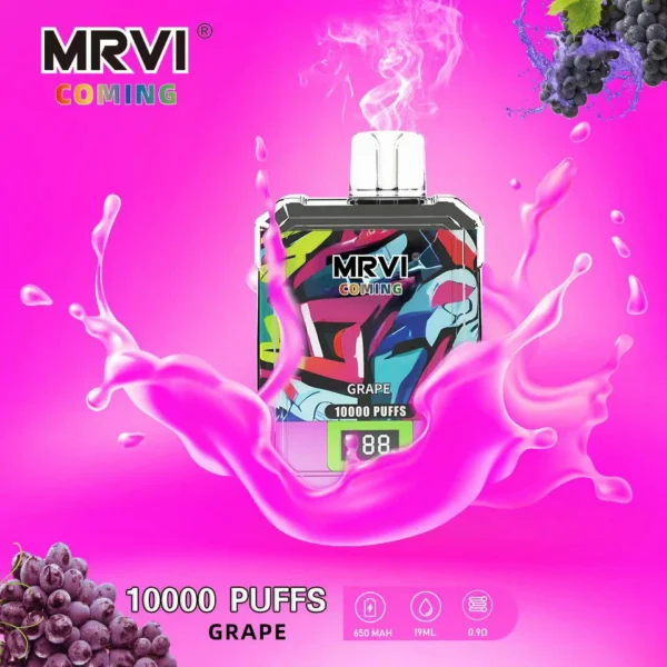 MRVI Coming 10000 Puffs Digital Screen 2% 3% 5% Low Nicotine Rechargeable Disposable Vapes Pen Bulk Buy Wholesale - JumpVape - 11