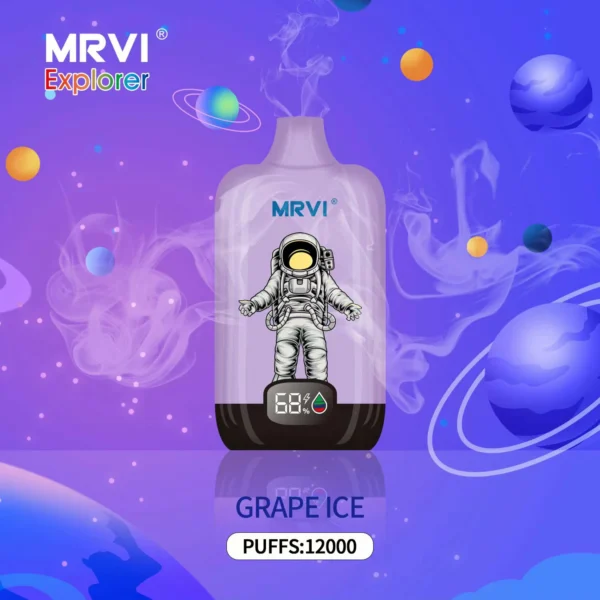 MRVI Explorer 12000 Puffs Écran numérique 2% 3% 5% Stylo vapes jetable rechargeable à faible teneur en nicotine en vrac Acheter en gros - JumpVape - 3