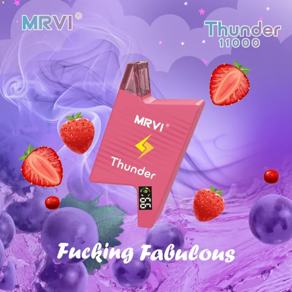 MRVI Thunder 11000 Puffs digitaalne ekraan 2% 3% 5% Madala nikotiinisisaldusega laetav ühekordselt kasutatav Vapes pliiats hulgimüük - JumpVape - 9