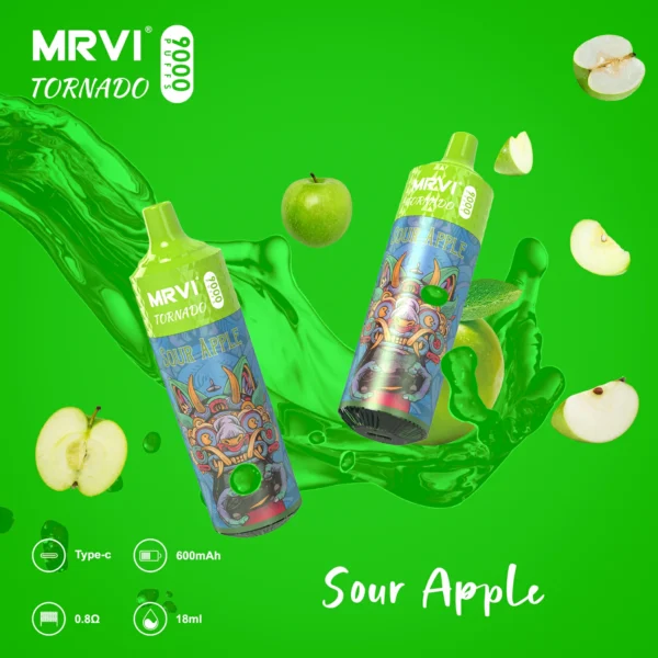 MRVI Tornado 9000 Puffs 2% 3% 5% Düşük Nikotinli Şarj Edilebilir Tek Kullanımlık Vapes Kalemi Toplu Toptan Satın Al - JumpVape - 11