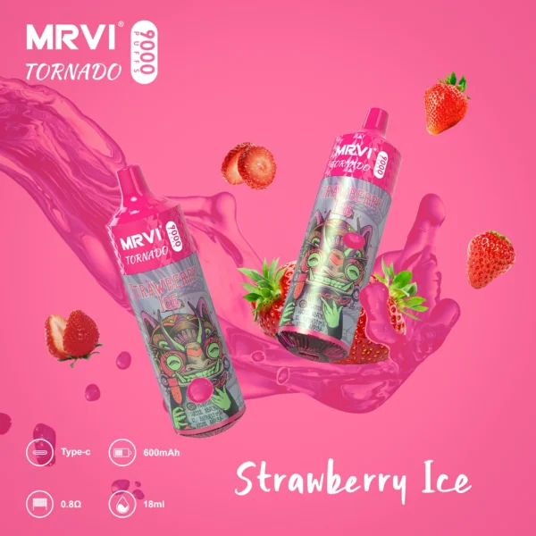 MRVI Tornado 9000 Puffs 2% 3% 5% Düşük Nikotinli Şarj Edilebilir Tek Kullanımlık Vapes Kalemi Toplu Toptan Satın Al - JumpVape - 6