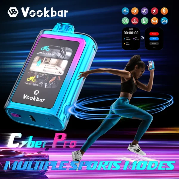 Vookbar Cyber ​​Pro 30000 Puffs Çift Mesh Dokunmatik Ekran 0% 2% 3% 5% Düşük Nikotinli Şarj Edilebilir Tek Kullanımlık Vapes Kalemi Toplu Toptan Satın Al - JumpVape - 12