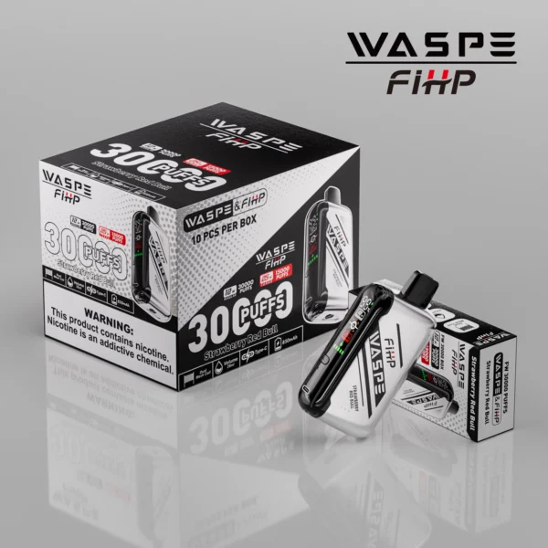 WASPE FIHP 30000 Puffs Dual Mesh 0% 2% 5% Wyświetlacz LED Niskonikotynowy Akumulator Jednorazowy Vapes Pen Luzem Kup hurtowo - JumpVape - 12