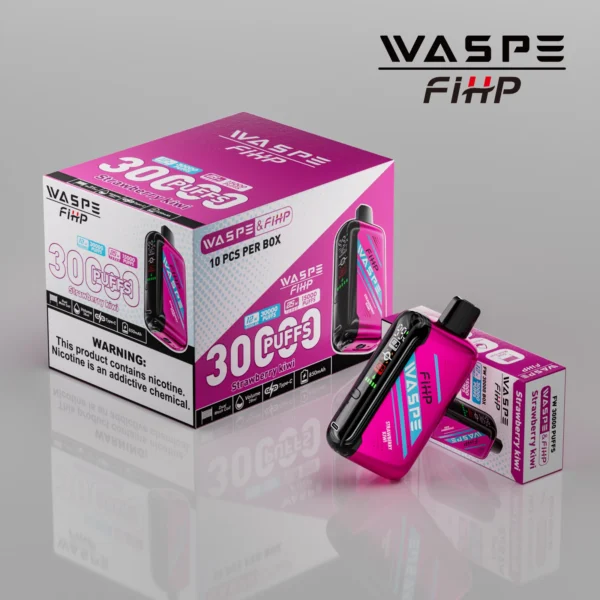 WASPE FIHP 30000 Puffs Dual Mesh 0% 2% 5% Wyświetlacz LED Niskonikotynowy Akumulator Jednorazowy Vapes Pen Luzem Kup hurtowo - JumpVape - 10