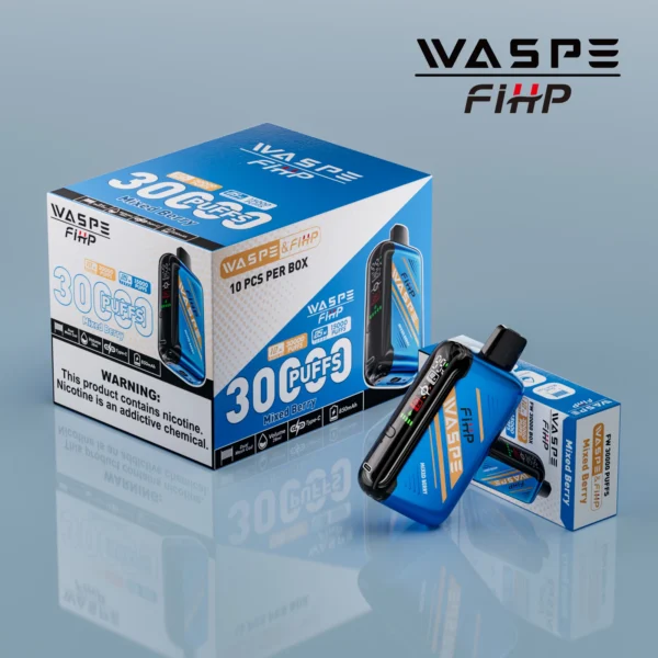 WASPE FIHP 30000 Puffs Dual Mesh 0% 2% 5% Wyświetlacz LED Niskonikotynowy Akumulator Jednorazowy Vapes Pen Luzem Kup hurtowo - JumpVape - 14