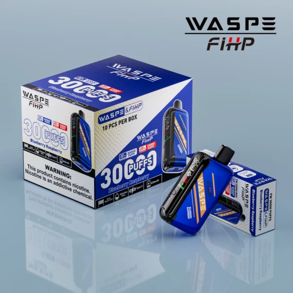 WASPE FIHP 30000 Puffs Dual Mesh 0% 2% 5% Wyświetlacz LED Niskonikotynowy Akumulator Jednorazowy Vapes Pen Luzem Kup hurtowo - JumpVape - 6