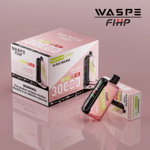 WASPE FIHP 30000 Puffs Dual Mesh 0% 2% 5% Wyświetlacz LED Niskonikotynowy Akumulator Jednorazowy Vapes Pen Luzem Kup hurtowo - JumpVape - 5