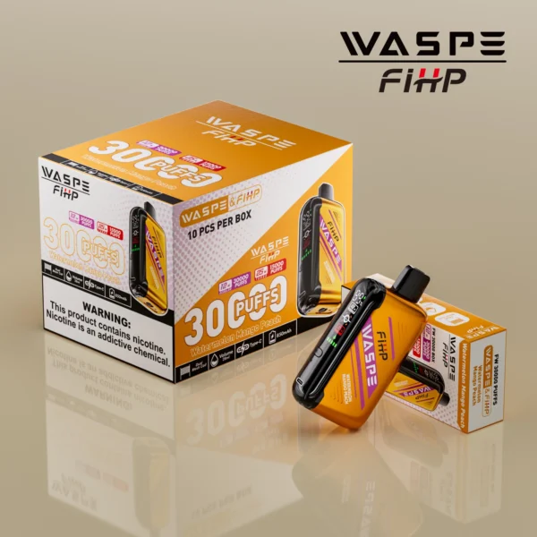 WASPE FIHP 30000 Puffs Dual Mesh 0% 2% 5% Wyświetlacz LED Niskonikotynowy Akumulator Jednorazowy Vapes Pen Luzem Kup hurtowo - JumpVape - 2