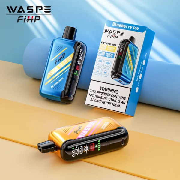 WASPE FIHP 30000 Puffs Dual Mesh 0% 2% 5% Wyświetlacz LED Niskonikotynowy Akumulator Jednorazowy Vapes Pen Luzem Kup hurtowo - JumpVape - 1