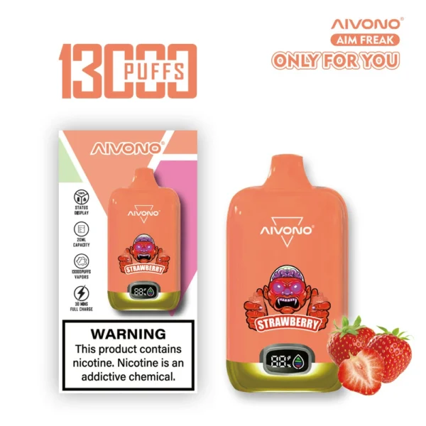 AIVONO AIM FREAK 13000 Puffs Dijital Ekran 0% 2% 3% 5% Düşük Nikotinli Şarj Edilebilir Tek Kullanımlık Vapes Kalem Toplu Toptan Satın Al - JumpVape - 8