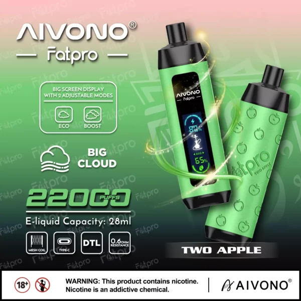 AIVONO Fatpro 22000 Puffs Narghilè Schermo digitale 0% 2% 3% 5% Penna per vapori usa e getta ricaricabile a basso contenuto di nicotina Bulk Acquista all'ingrosso - JumpVape - 7