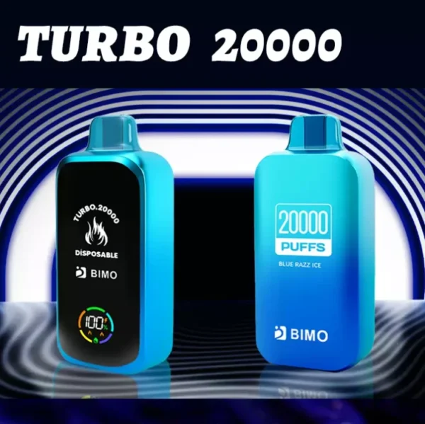 BIMO Turbo 20000 Puffs Visas ekranas 0% 2% 5% Mažai nikotino įkraunamas vienkartinis Vapes Pen masinis pirkimas didmeninė prekyba – JumpVape – 1