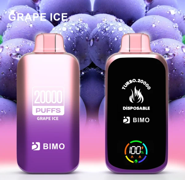 BIMO Turbo 20000 Puffs Visas ekranas 0% 2% 5% Mažai nikotino įkraunamas vienkartinis Vapes Pen masinis pirkimas didmeninė prekyba – JumpVape – 5