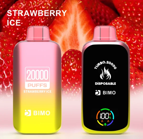 BIMO Turbo 20000 Puffs Visas ekranas 0% 2% 5% Mažai nikotino įkraunamas vienkartinis Vapes Pen masinis pirkimas Didmeninė prekyba – JumpVape – 3