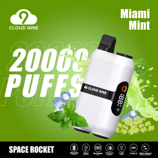 CLOUD NINE D33 20000 Puffs Dual Mesh Immersive Screen 5% Low Nicotine Rechargeable Disposable Vapes Pen Bulk Buy Wholesale - JumpVape - 8