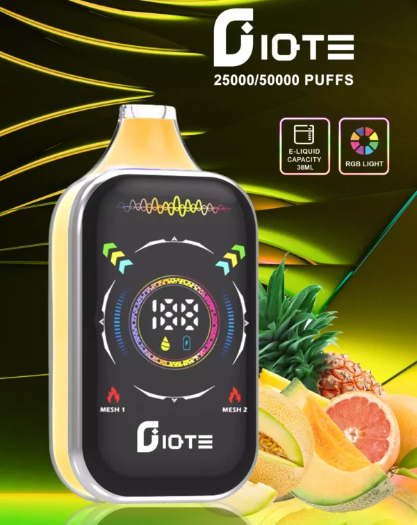 IQTE 50000 Puffs Dual Mesh RGB Full Screen 0% 2% 5% Low Nicotine Rechargeable Disposable Vapes Pen Bulk Buy Wholesale - JumpVape - 2