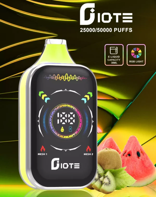 IQTE 50000 Puffs Dual Mesh RGB Full Screen 0% 2% 5% Low Nicotine Rechargeable Disposable Vapes Pen Bulk Buy Wholesale - JumpVape - 4