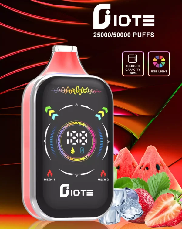 IQTE 50000 Puffs Dual Mesh RGB Full Screen 0% 2% 5% Low Nicotine Rechargeable Disposable Vapes Pen Bulk Buy Wholesale - JumpVape - 9