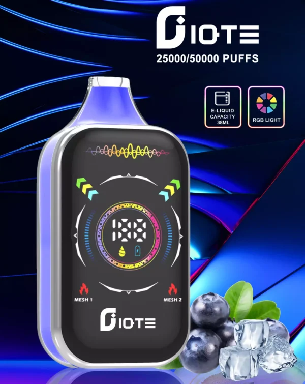 IQTE 50000 Puffs Dual Mesh RGB Full Screen 0% 2% 5% Low Nicotine Rechargeable Disposable Vapes Pen Bulk Buy Wholesale - JumpVape - 10