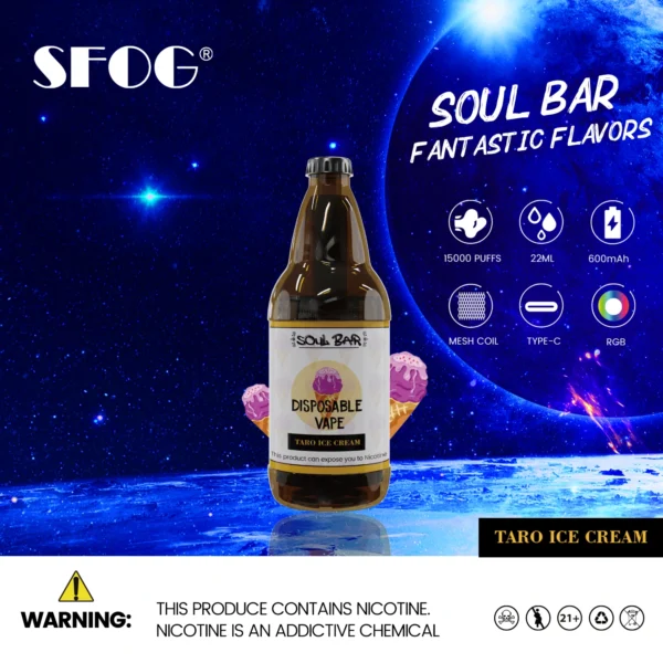 SFOG SOUL BAR 15000 Puffs RGB 5% Nízkonikotínové dobíjacie jednorazové vapes pero hromadne kúpiť veľkoobchod - JumpVape - 16